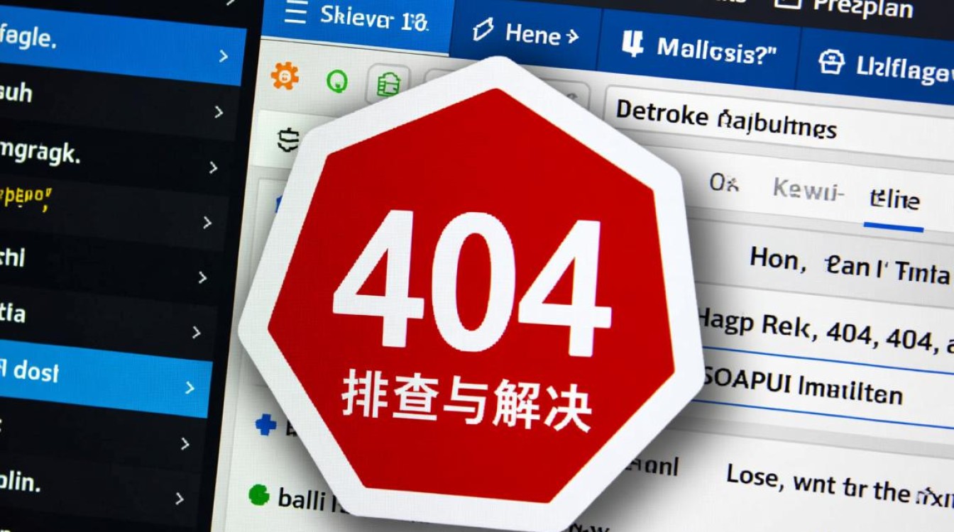 SOAPUI测试中遇到404错误，如何定位和解决？