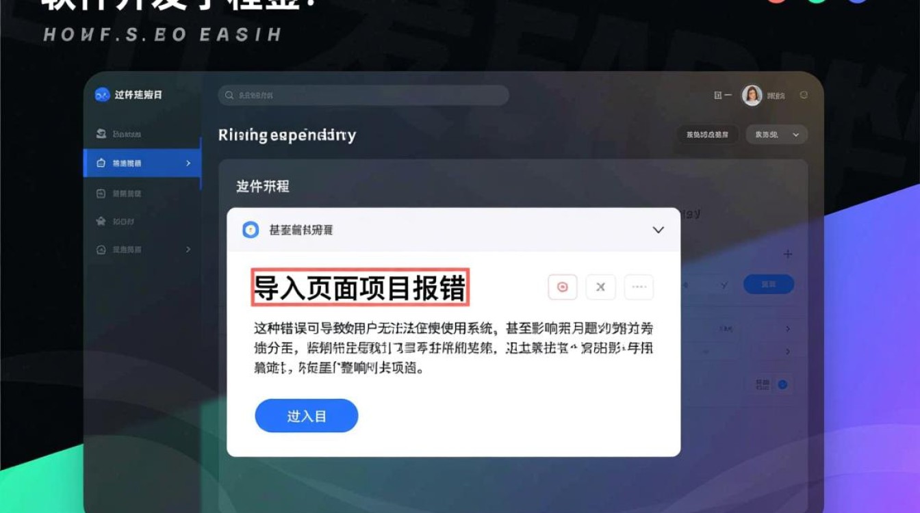 页面导入项目报错原因分析排查解决指南及常见问题答疑