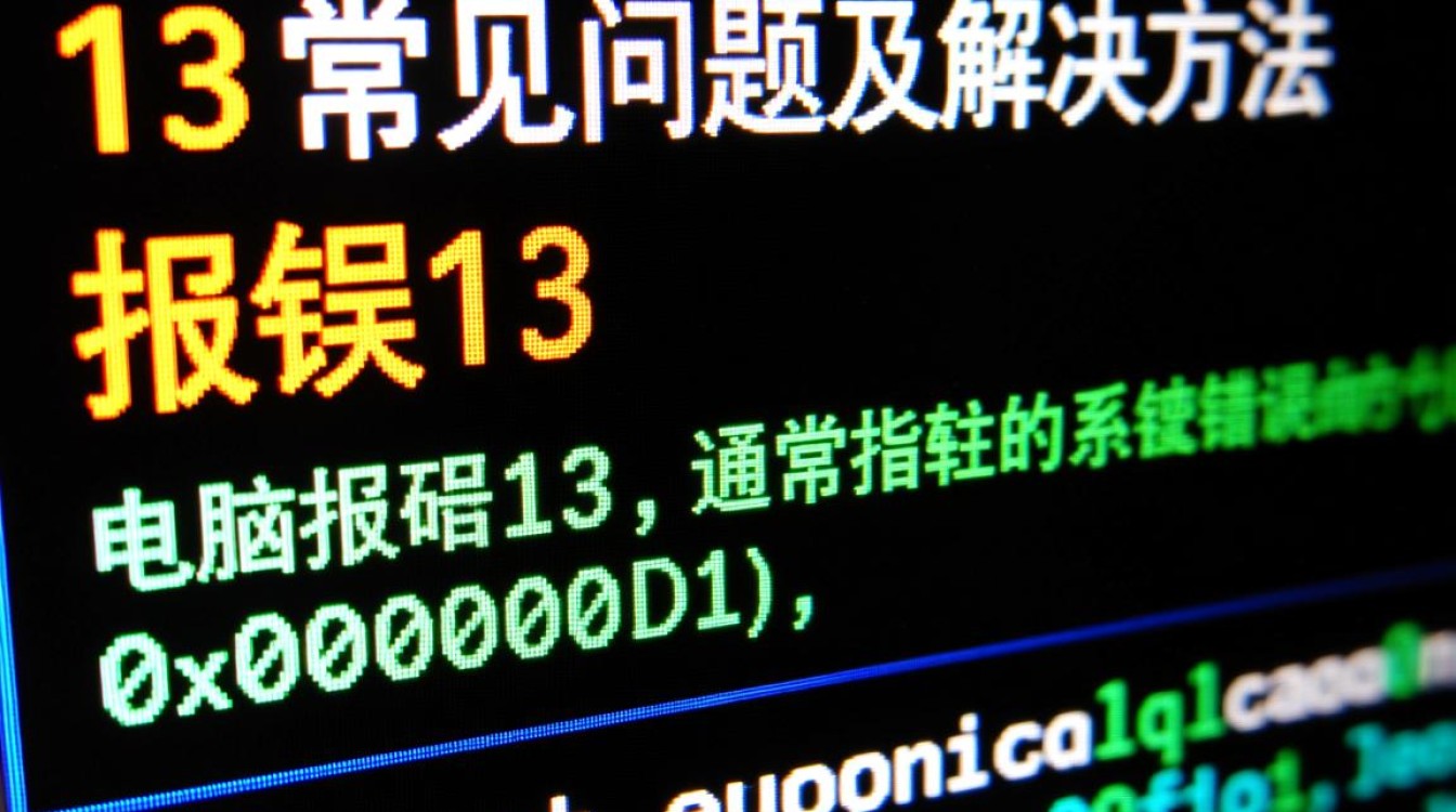 电脑报错13背后原因揭秘，为何频繁出现，如何解决？