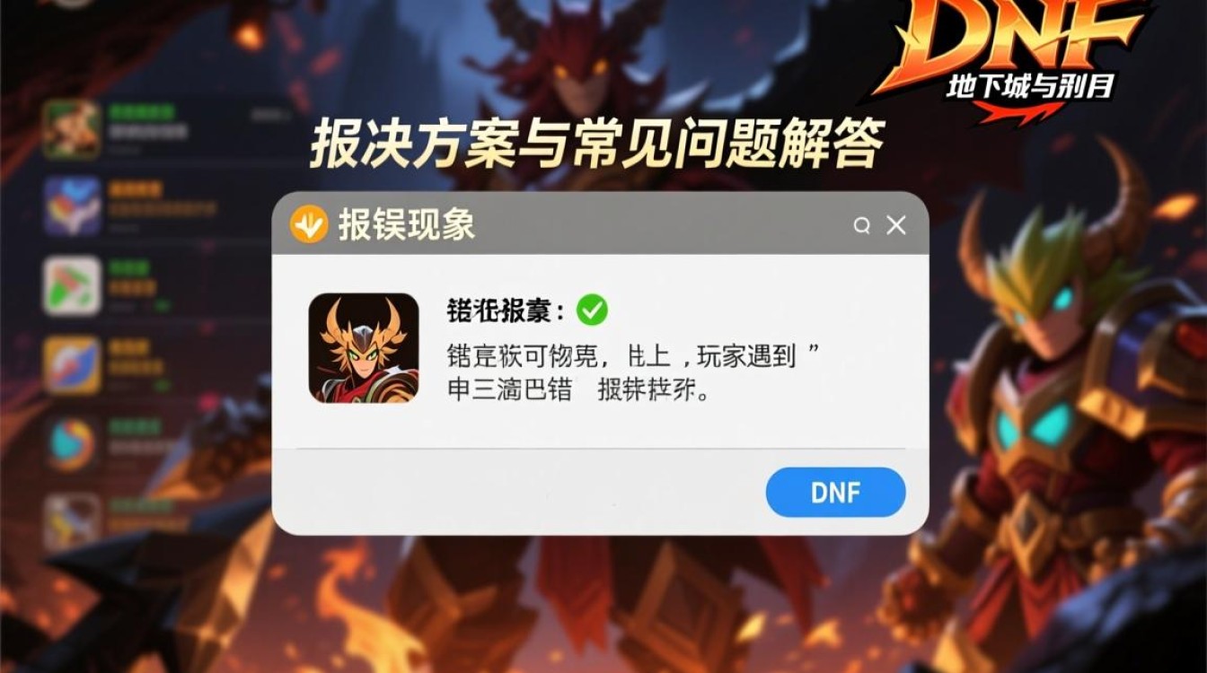 DNF游戏频繁报错,玩家困惑,究竟是什么原因导致问题频发? DNF游戏频繁报错,玩家困惑,究竟是什么原因导致问题频发?