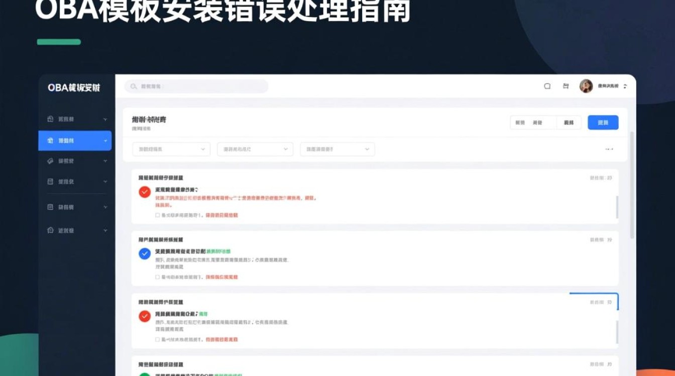 oba模板安装过程中频繁报错，原因分析及解决方法详解？