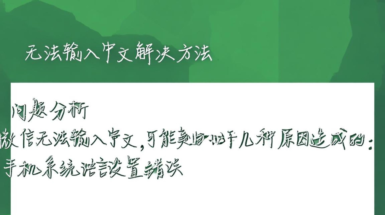 微信输入中文受阻？为何突然无法正常输入中文文字？解决方法是什么？