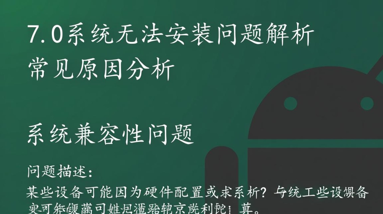 为何安卓7.0系统设备频繁遭遇无法安装应用的困境？