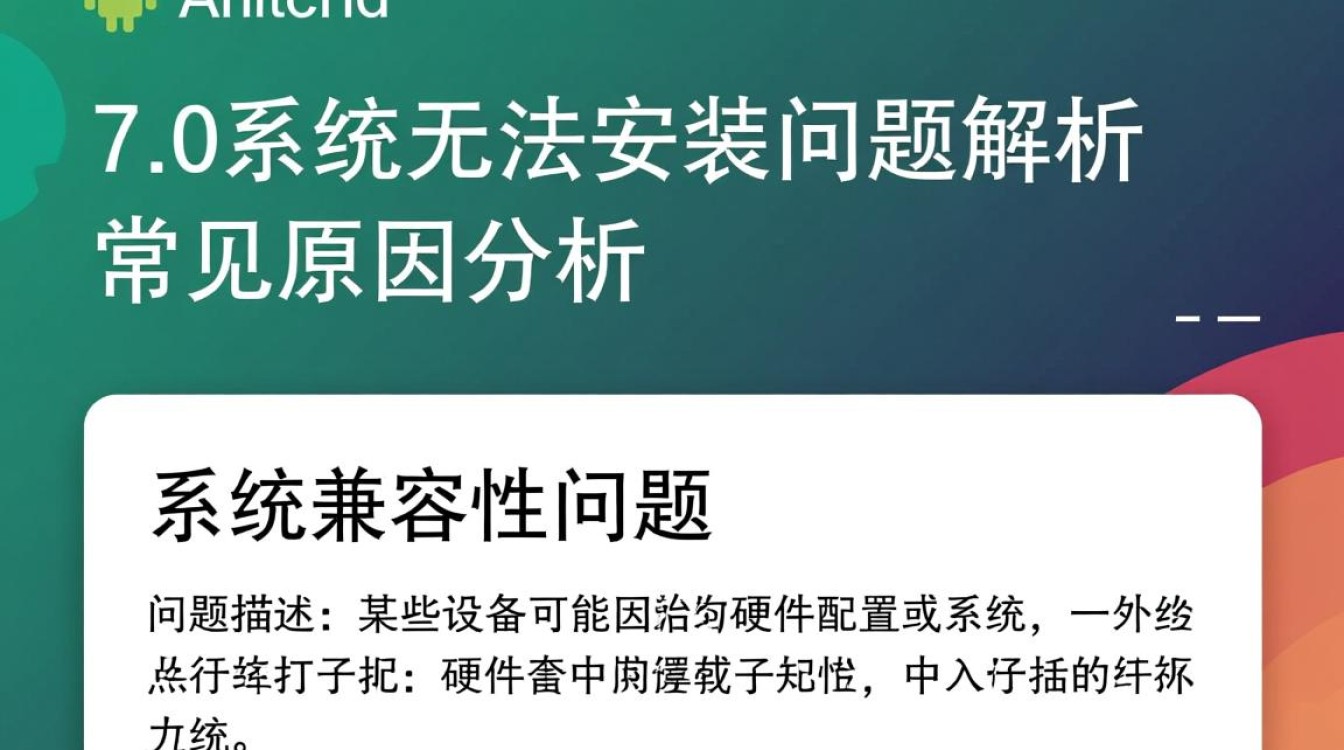 为何安卓7.0系统设备频繁遭遇无法安装应用的困境？