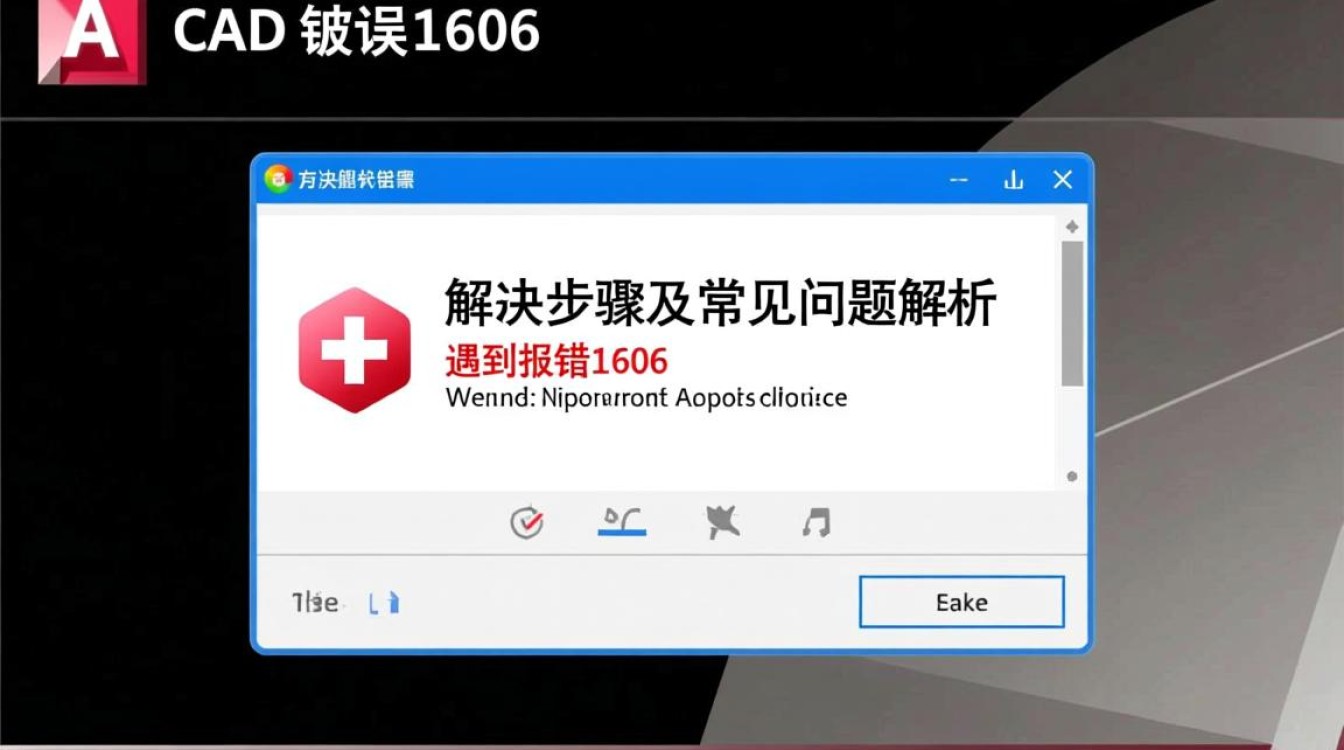 CAD安装报错1606,究竟是什么原因导致系统无法正常安装?解决方法有哪些? CAD安装报错1606,究竟是什么原因导致系统无法正常安装?解决方法有哪些?