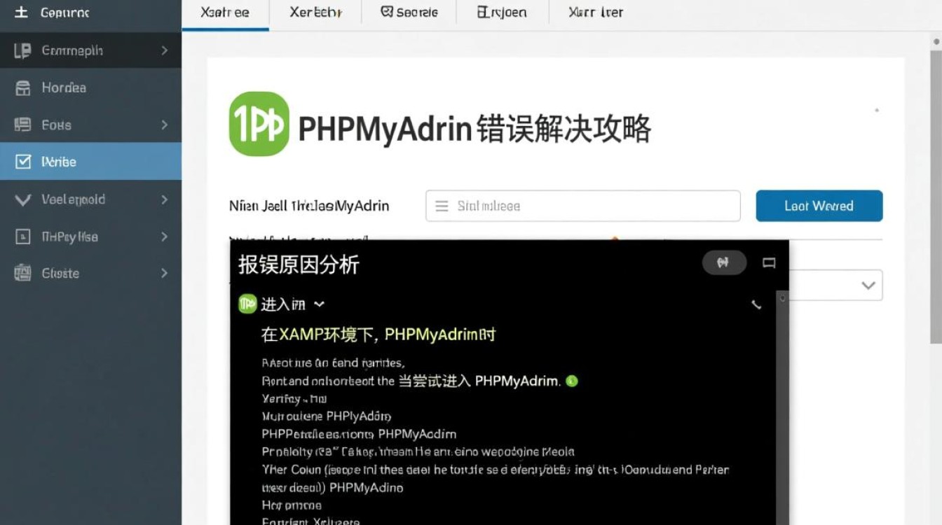 XAMPP连接PHPMyAdmin频繁报错，是什么原因导致的？