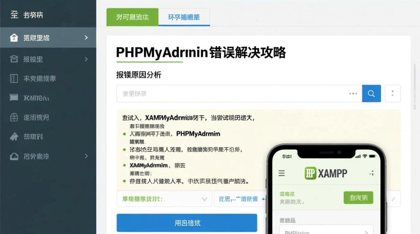XAMPP连接PHPMyAdmin频繁报错，是什么原因导致的？