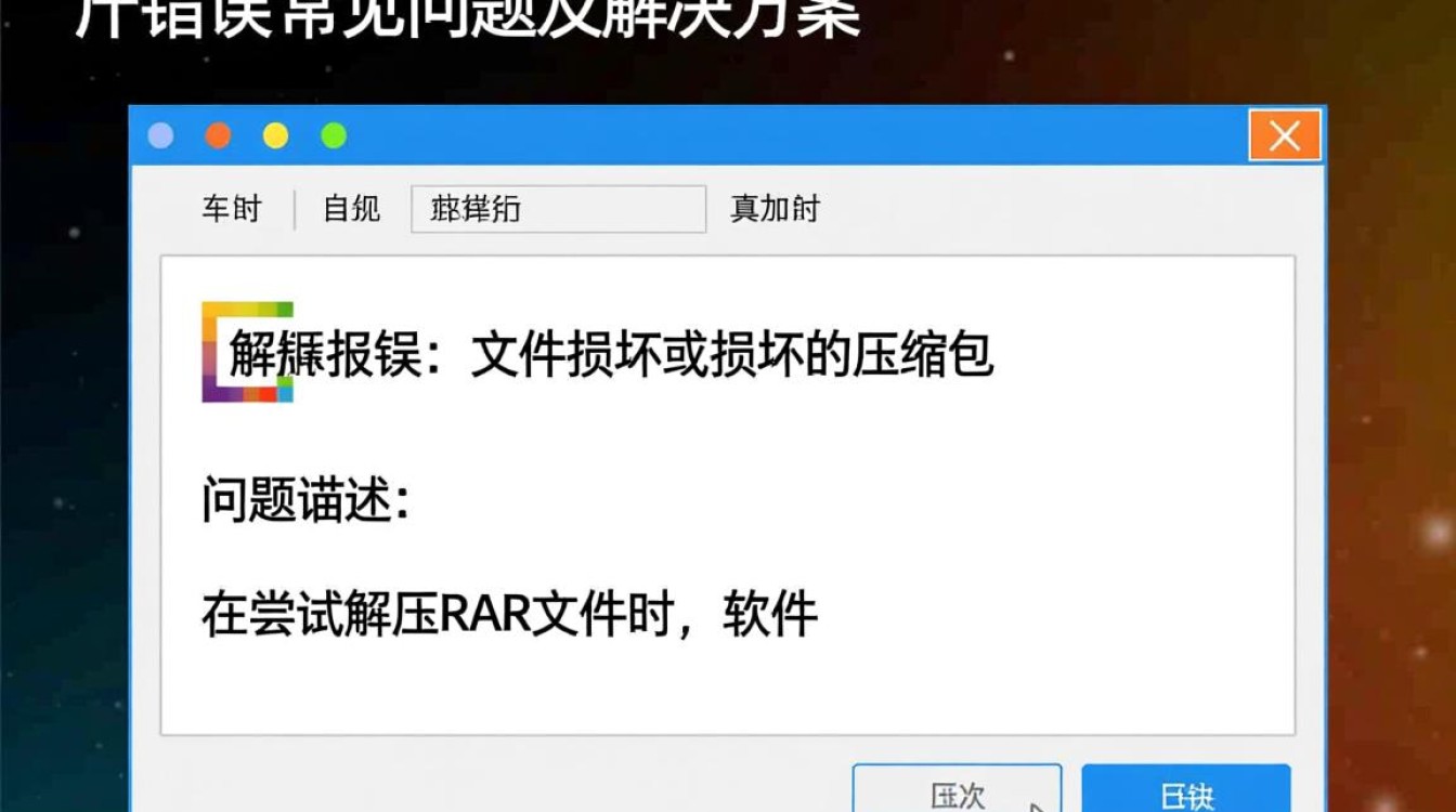 rar文件解压出错？常见原因及解决方案揭秘！