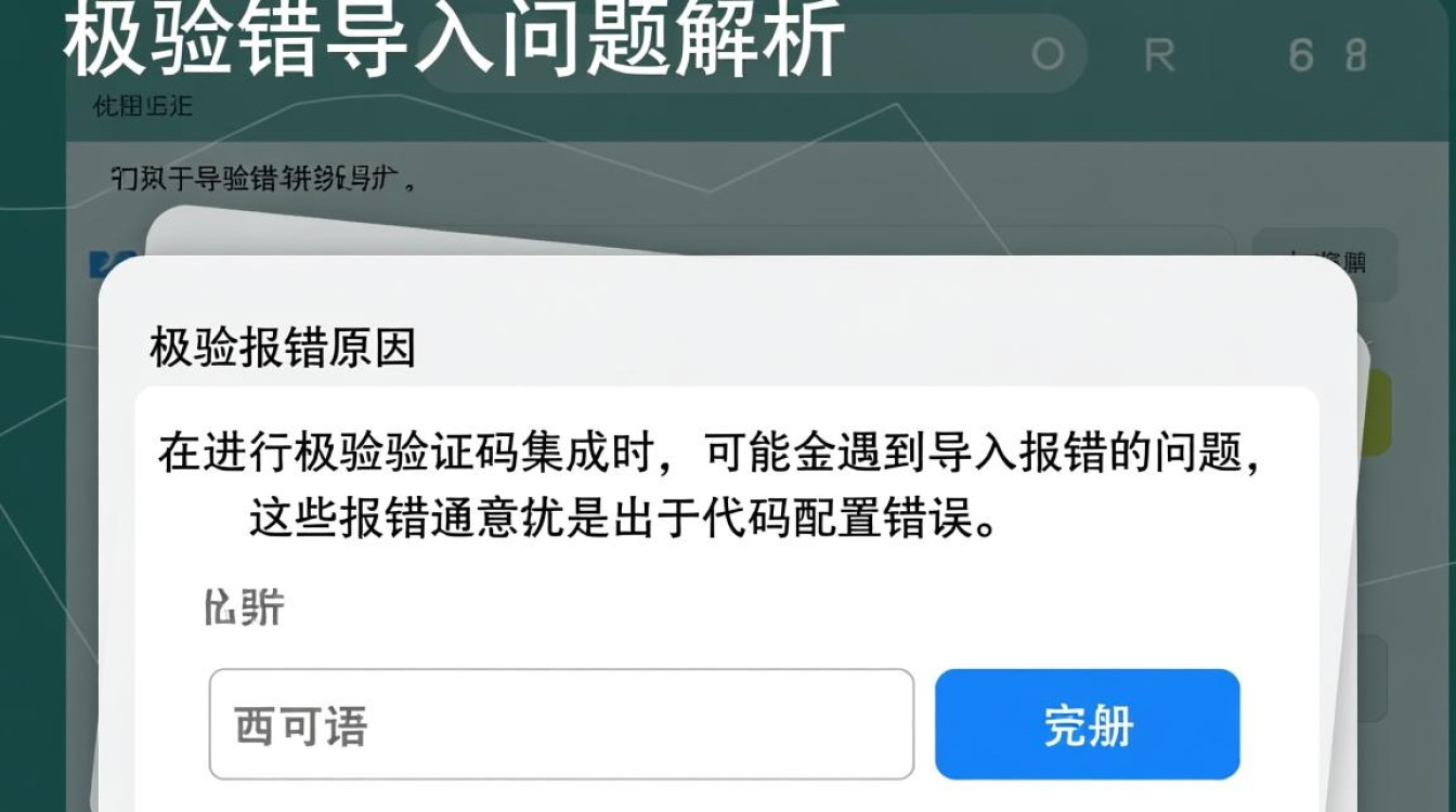 导入极验报错问题原因排查及解决方案全解析？