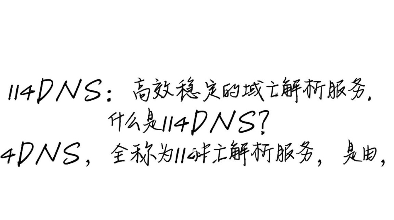 114 DNS114 DNS之谜，究竟是什么隐藏在数字背后的秘密？