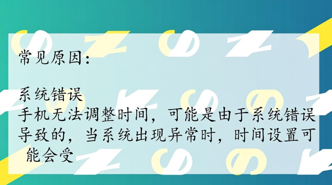 为何我的手机总是无法正确调整时间？是系统故障还是网络问题？