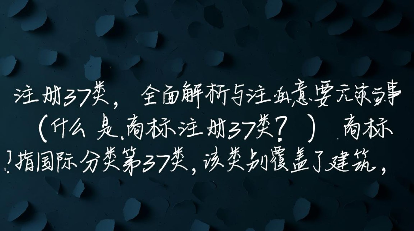 商标注册 37类37类商标注册流程、费用和注意事项有哪些？