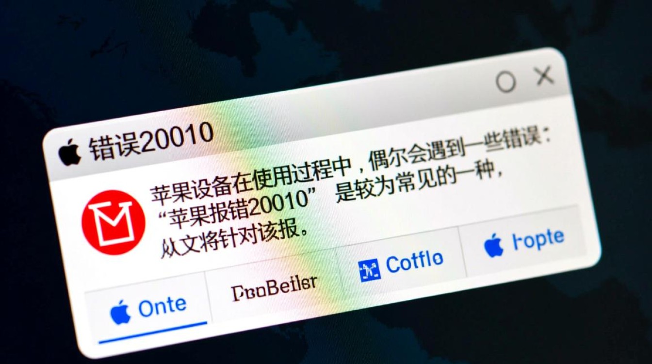 苹果报错20010这是什么问题？如何解决苹果设备报错20010？
