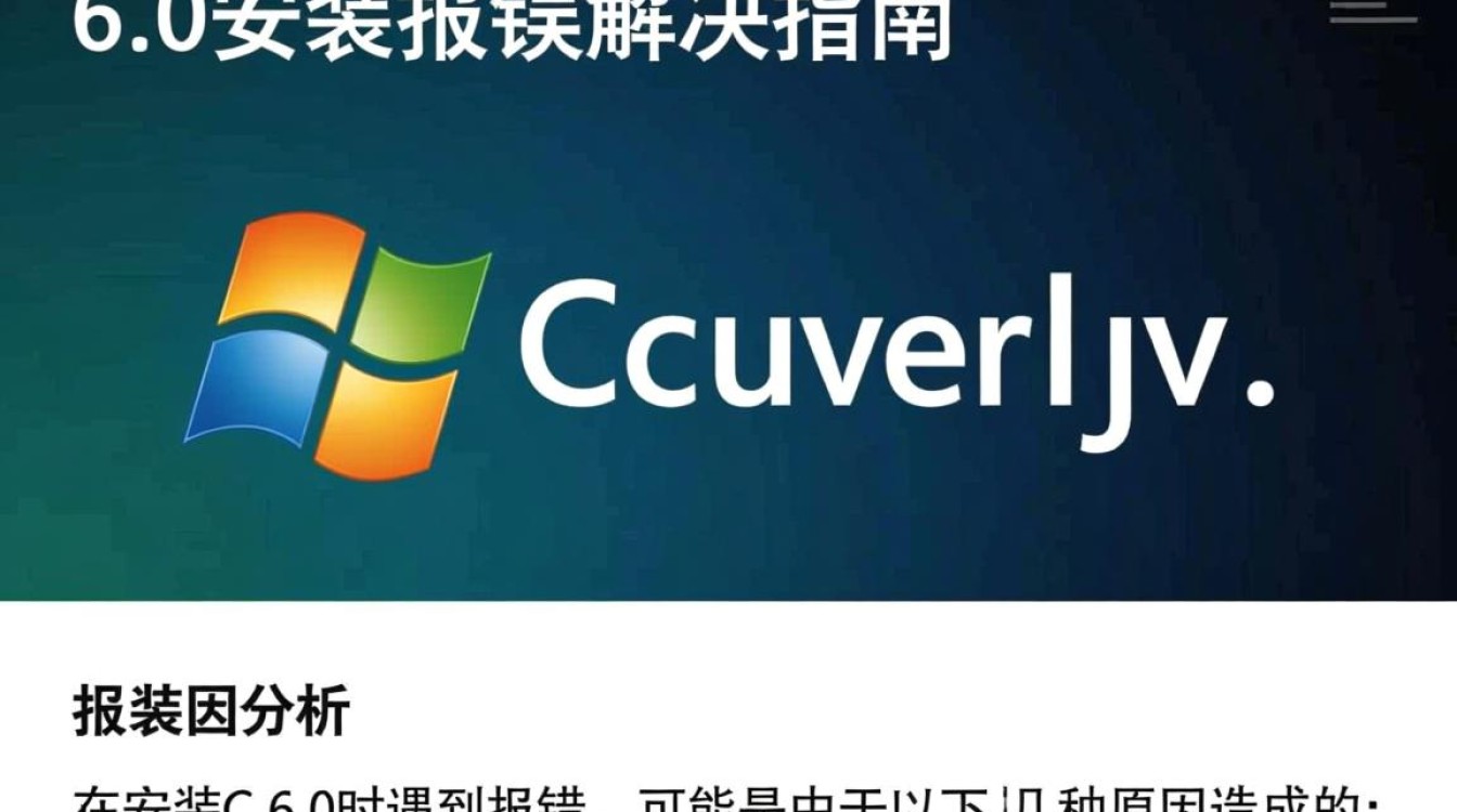 为什么我的C 6.0安装时总是出现报错问题?原因有哪些? 为什么我的C 6.0安装时总是出现报错问题?原因有哪些?