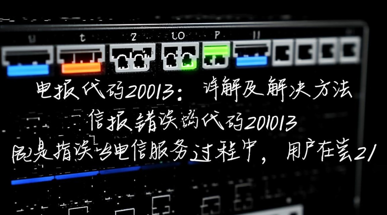 电信故障代码20013究竟是什么问题？为何频繁出现？