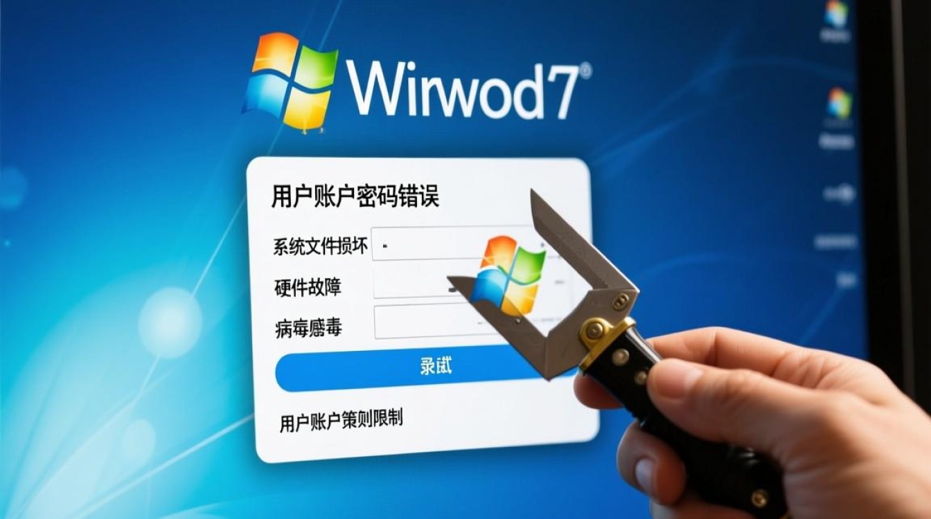 为什么我的Win7系统总是无法成功登录？是哪些原因导致的登录故障？