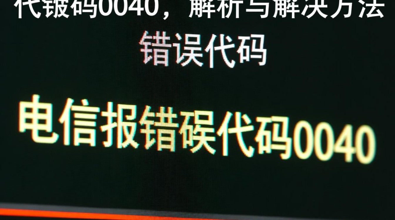电信报错代码0040究竟是什么原因导致的?解决方法有哪些? 电信报错代码0040究竟是什么原因导致的?解决方法有哪些?