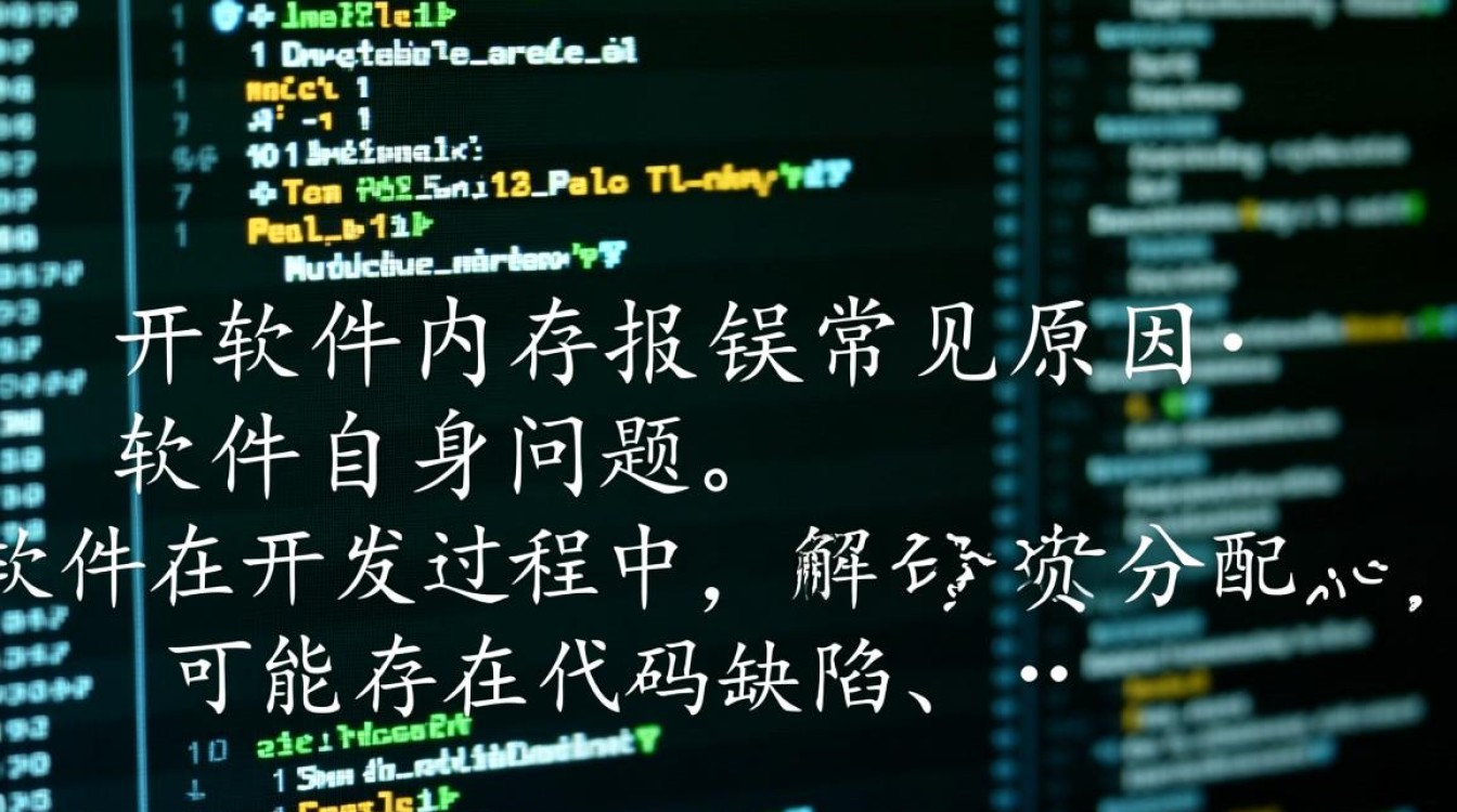 为何使用软件时频繁出现开软件内存报错问题？是什么原因导致的？