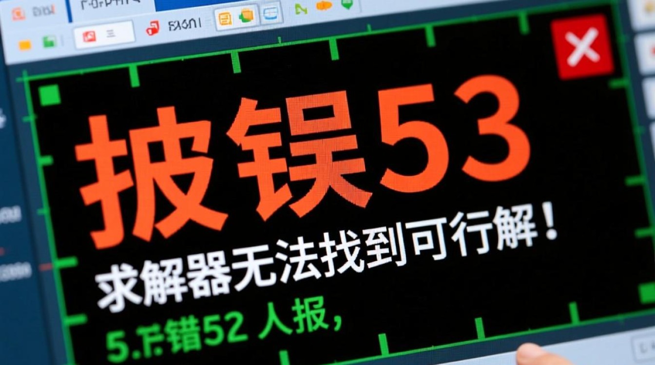 求解报错53困惑规划求解器报错53,如何排查和解决? 求解报错53困惑规划求解器报错53,如何排查和解决?