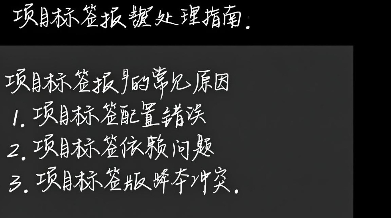 project标签报错这是怎么回事？如何解决这个项目标签错误问题？