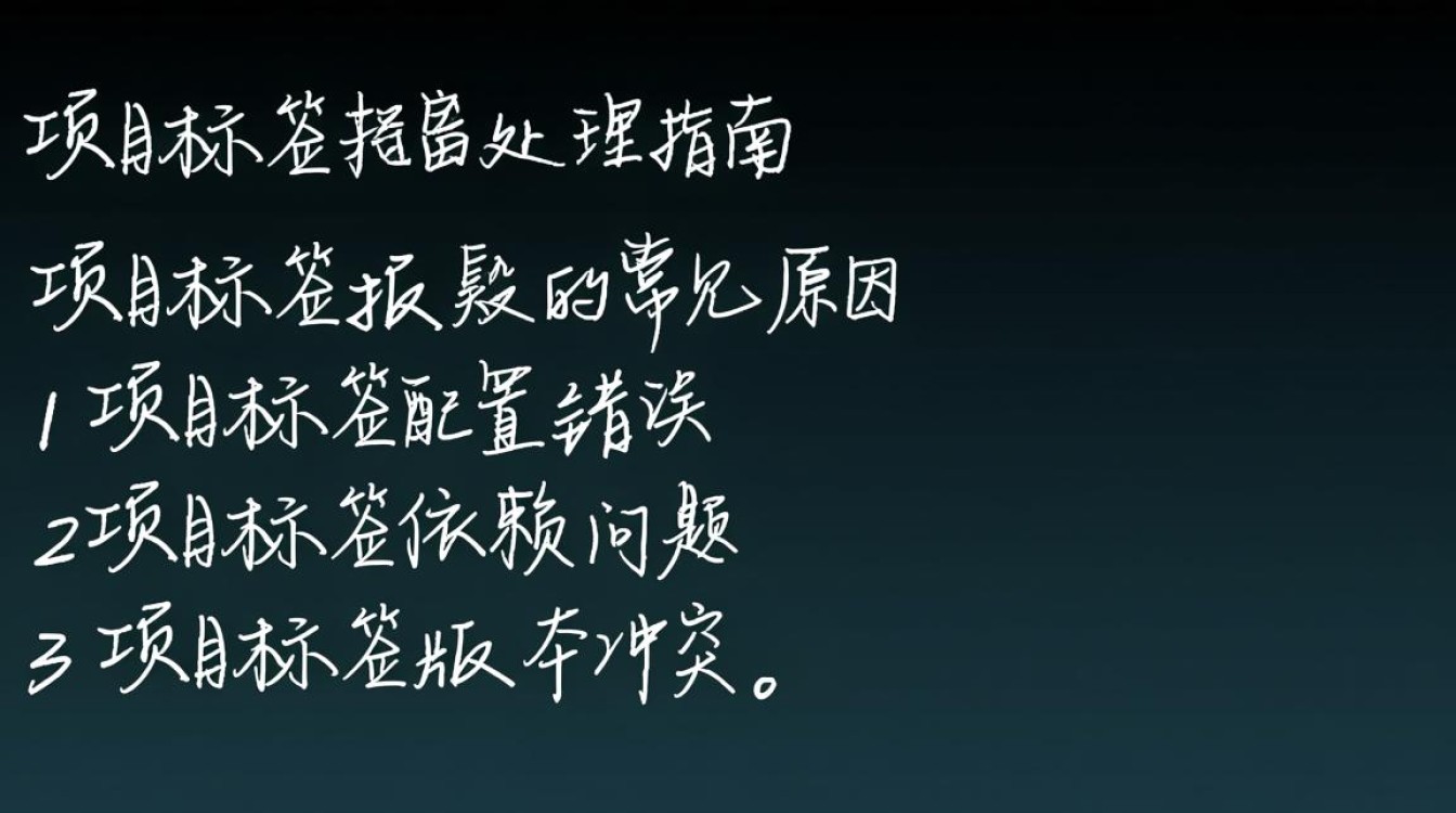 project标签报错这是怎么回事？如何解决这个项目标签错误问题？
