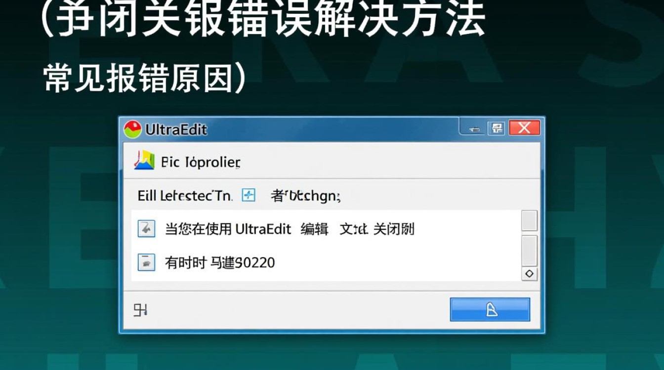 ultraedit关闭时报错,是什么原因导致,该如何解决? ultraedit关闭时报错,是什么原因导致,该如何解决?