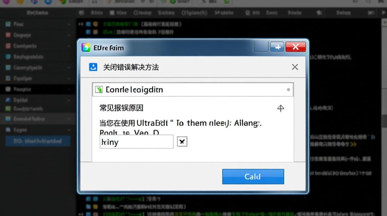 ultraedit关闭时报错,是什么原因导致,该如何解决? ultraedit关闭时报错,是什么原因导致,该如何解决?
