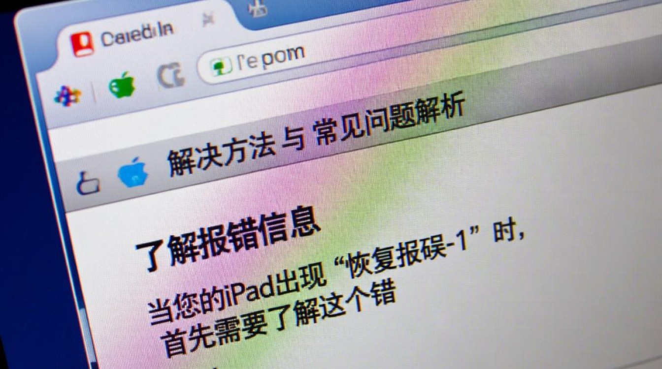 ipad恢复报错-1遇到问题?揭秘恢复模式错误原因及解决技巧! ipad恢复报错-1遇到问题?揭秘恢复模式错误原因及解决技巧!