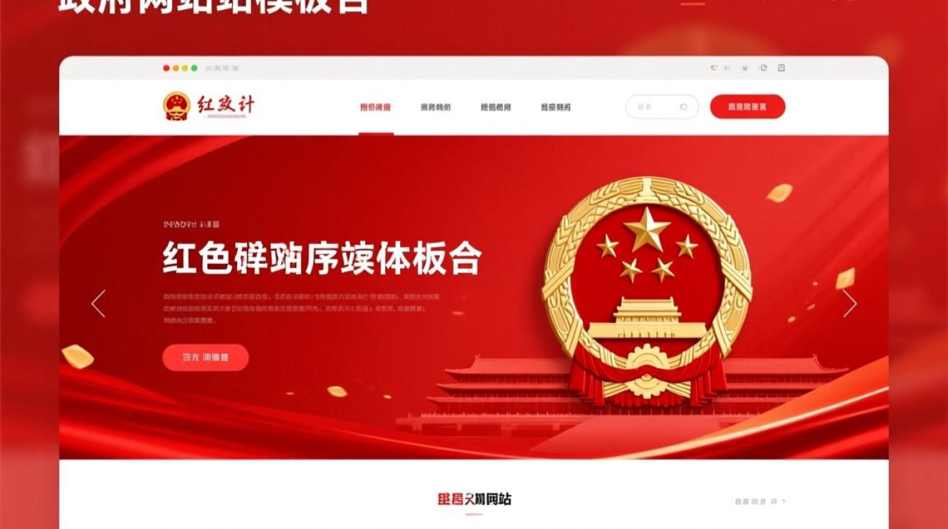 红色政府网站模板有何独特之处？其设计理念和功能应用如何体现红色文化？