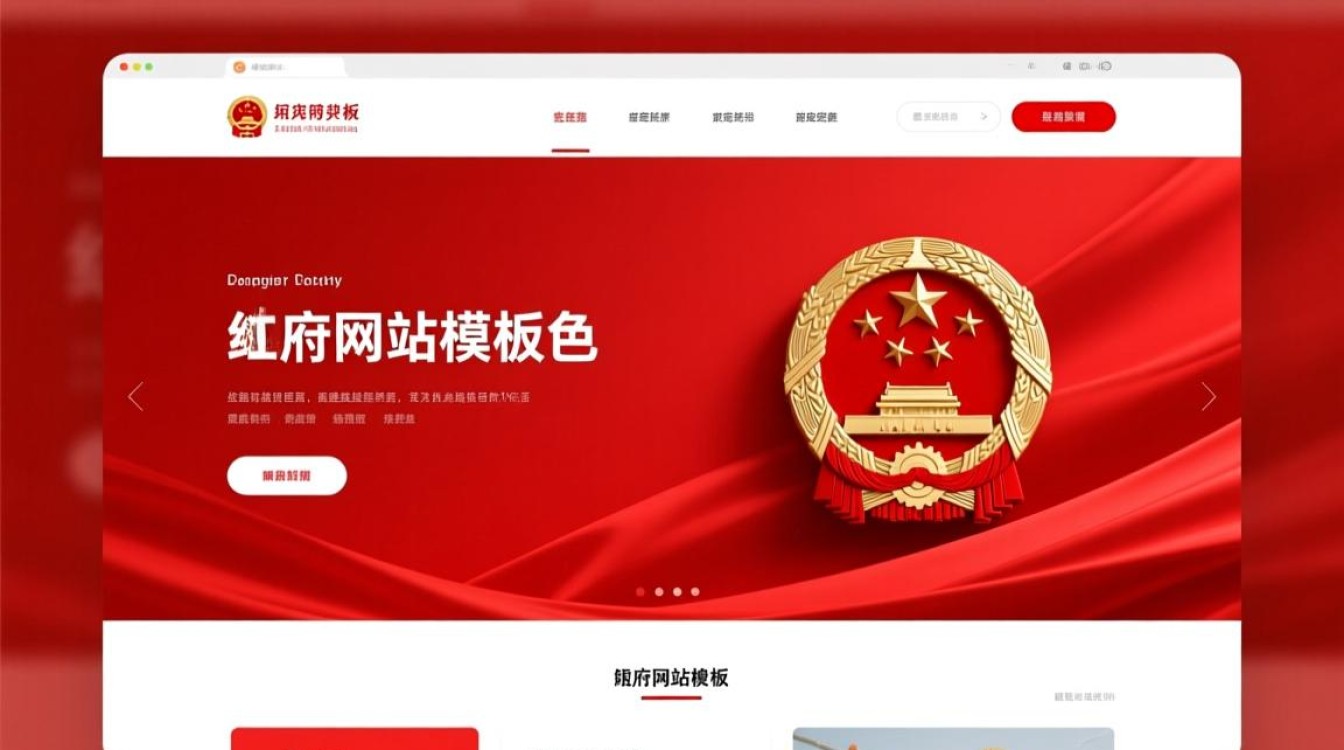 红色政府网站模板有何独特之处？其设计理念和功能应用如何体现红色文化？