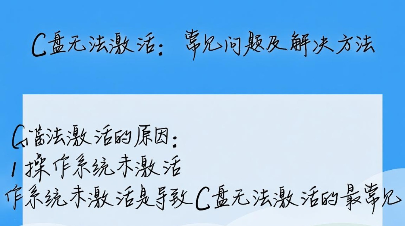 C盘无法激活?原因排查与解决方案揭秘! C盘无法激活?原因排查与解决方案揭秘!