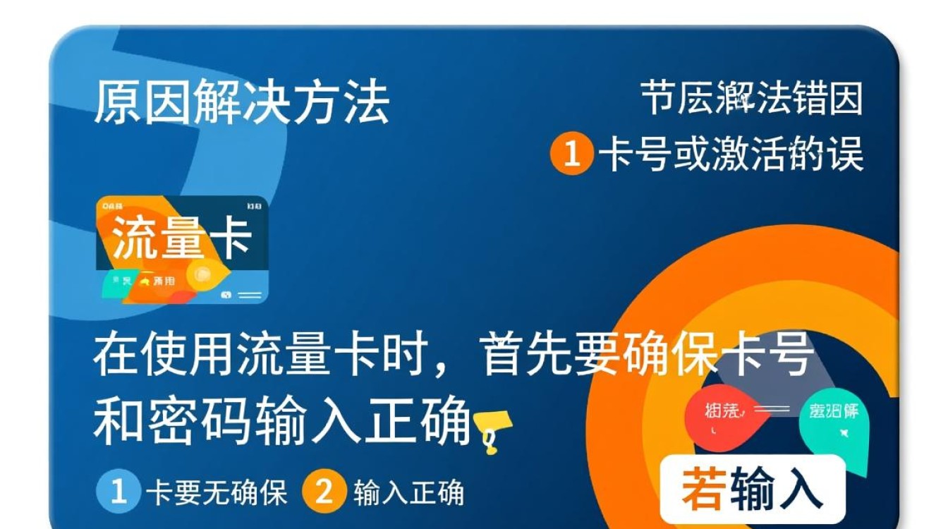 为何我的流量卡一直无法成功激活？是哪里出了问题？
