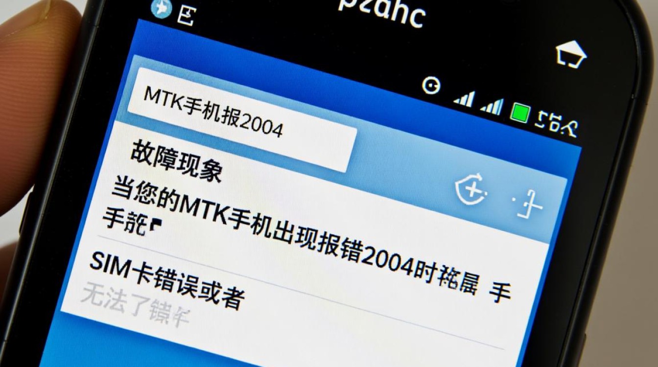 mtk手机报错2004原因排查与解决方法详解,为何频繁出现? mtk手机报错2004原因排查与解决方法详解,为何频繁出现?