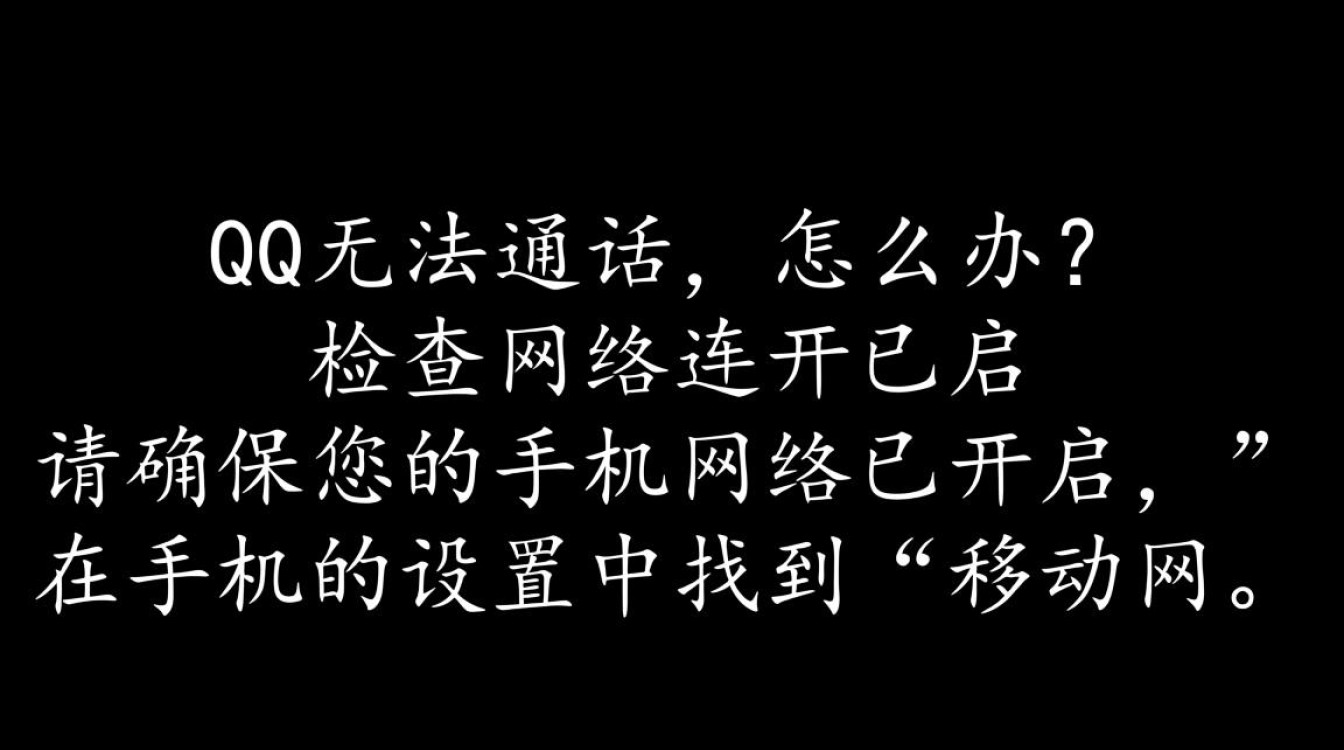 为何我的手机QQ突然无法进行通话？是软件故障还是网络问题？